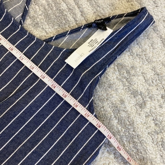 Anthropologie Drew
Jumpsuit Jogger denim size L stripped pattern sleeveless - Picture 5 of 9